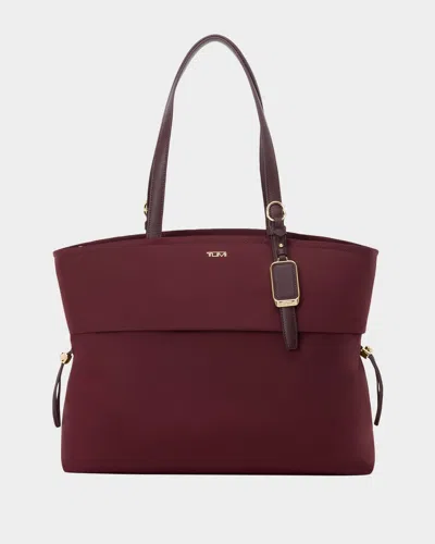 Tumi Voyageur Cam Large Tote Bag In Burgundy
