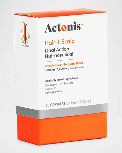 Hairmax Actonis Hair & Scalp Dual Action Supplements, 60 Capsules In Transparent