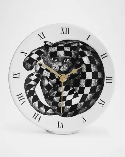 Fornasetti High Fidelity Table Clock In Multi