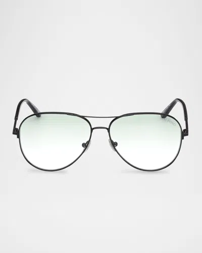 Tom Ford Clark Sunglasses In Green