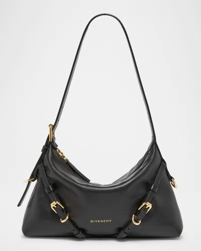 Givenchy Voyou Mini Shoulder Bag In Shiny Leather In Black
