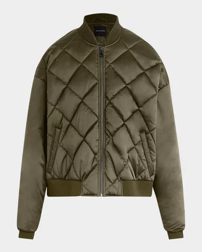 Favorite Daughter The Favorite Quilted Bomber Jacket In Green