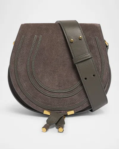 Chloé Marcie Crossbody Bag In Calfskin Suede