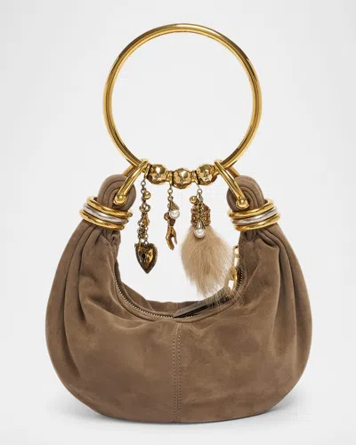 Chloé Bracelet Hobo Bag In Suede