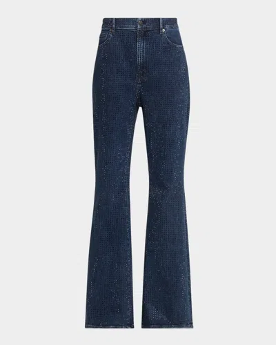 Veronica Beard Exclusive Beverly Embellished Skinny Flare Jeans In Purple