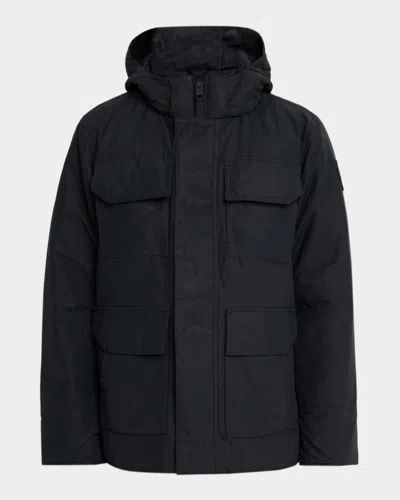 Canada Goose Maitland Padded Cotton-blend Canvas Down Parka In Black