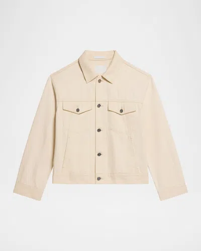 Helmut Lang Classic Denim Trucker Jacket In Sand