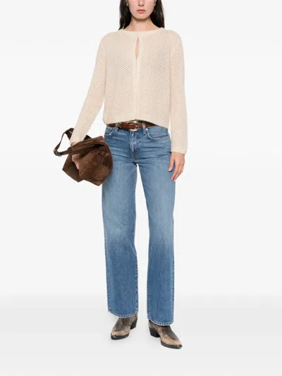 Hemisphere Open-knit Cardigan In Neutral