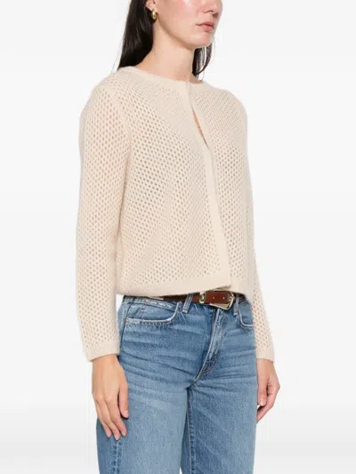 Hemisphere Open-knit Cardigan In Neutral