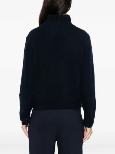 Hemisphere Funnel-neck Sweater In Black