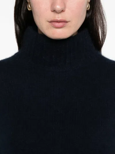 Hemisphere Funnel-neck Sweater In Black
