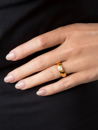 Ostras Collection Gold Plated Ring In Gold