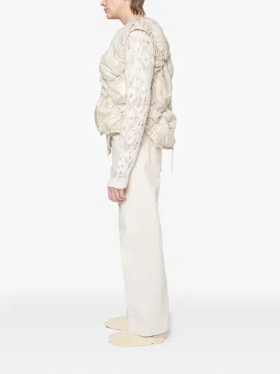 Muller Of Yoshiokubo Quilted Drawstring Vest In Neutral