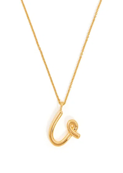 Missoma U Initial 18kt Gold-plated Necklace In Gold