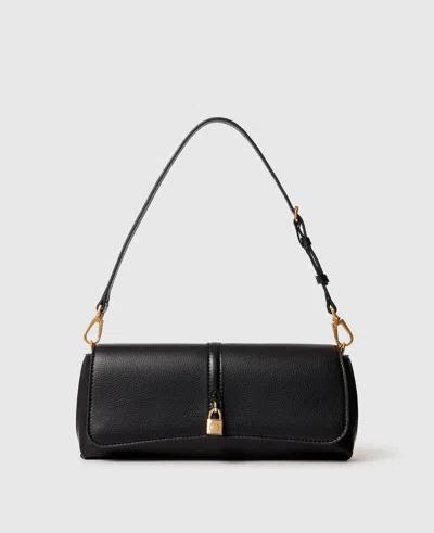 Stella Mccartney Womens Black Ryder Pochette Faux-leather Shoulder Bag
