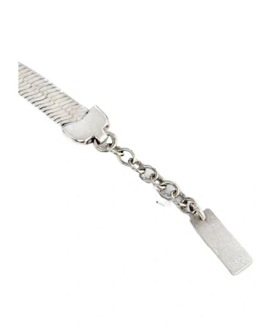 Saint Laurent Ysl Logo Serpent Bracelet In Green