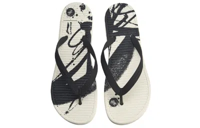 Li-ning Stylish Black White Unisex Slippers