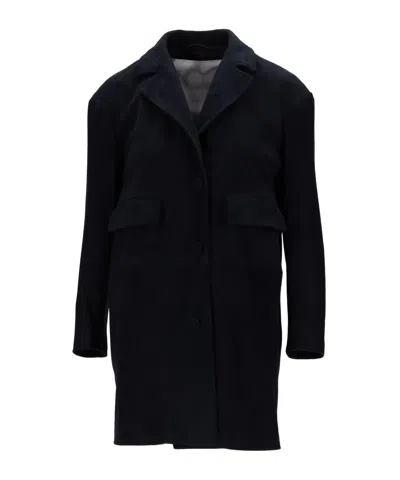 Lela Rose Long-sleeved Coat In Black