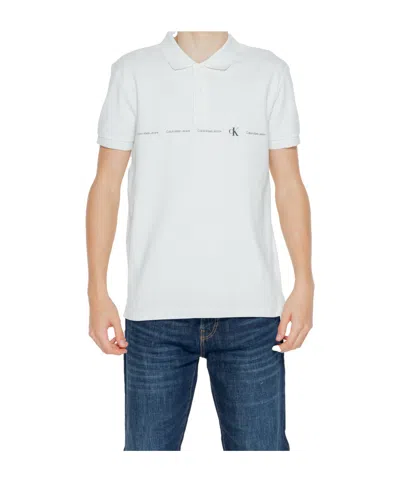 Calvin Klein Jeans Est.1978 Short-sleeved Polo Shirt In White