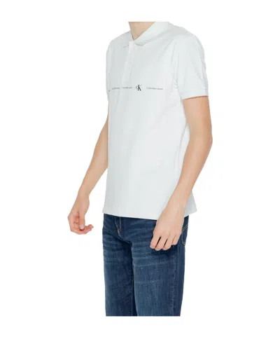 Calvin Klein Jeans Est.1978 Short-sleeved Polo Shirt In White