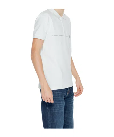Calvin Klein Jeans Est.1978 Short-sleeved Polo Shirt In White