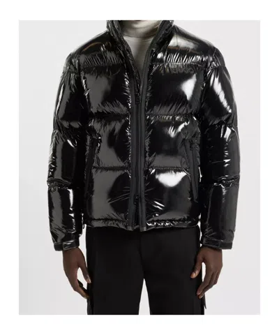 Hugo Boss Adjustable-hem Padded Jacket In Black