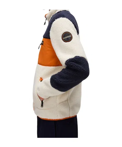 Napapijri Long-sleeved Fleece Jacket In Multi