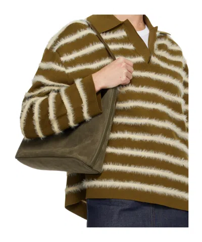 Apc A.p.c. Zipped Tote Bag In Brown