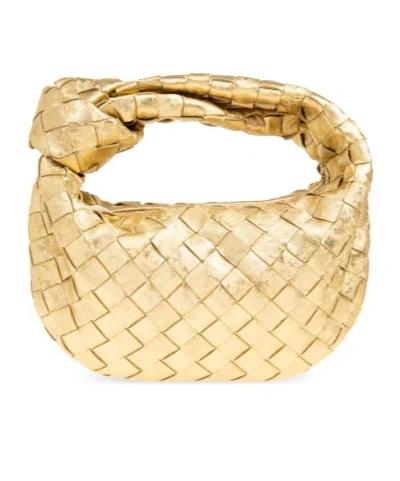 Bottega Veneta Mini Woven Handbag In Yellow