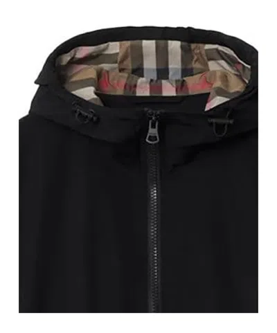 Burberry Hooded Jacket In Black