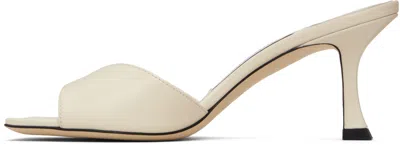 Jimmy Choo Womens Ivory Skye 70 Single-strap Leather Heeled Mules