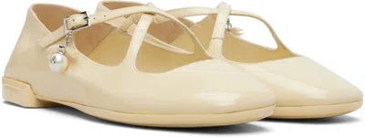 Jimmy Choo Eleri Ballet Shoes In Nude