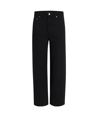 Khaite Belt Loop Denim Trousers In Black