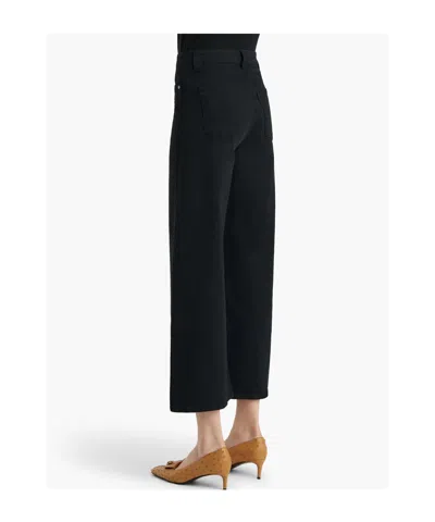 Khaite Belt Loop Denim Trousers In Black