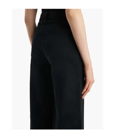 Khaite Belt Loop Denim Trousers In Black