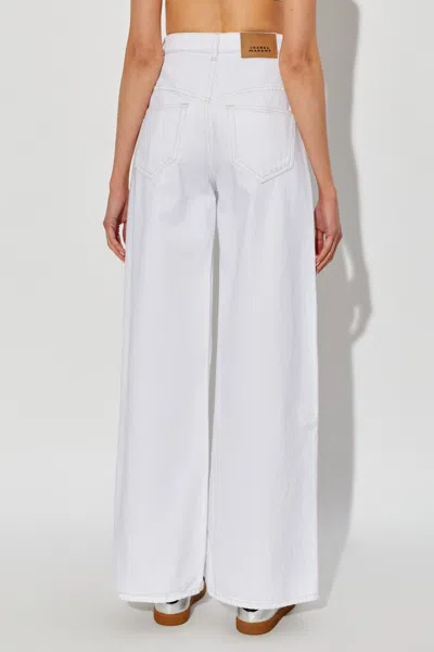 Isabel Marant Belt Loop Denim Trousers In Gray