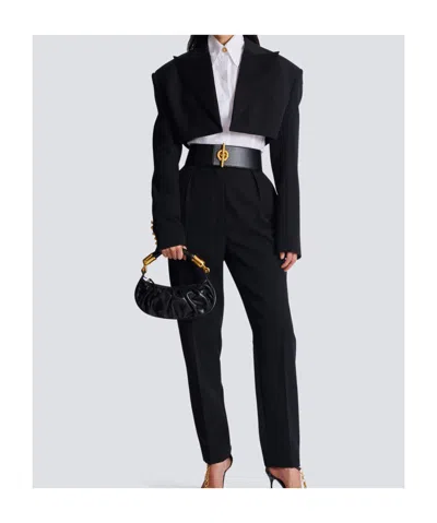 Balmain Cotton Poplin Shirt In White