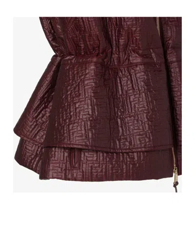 Fendi Quilted Nylon Vest In Red