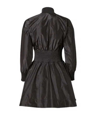 Fendi Zip-up Mini Dress In Black