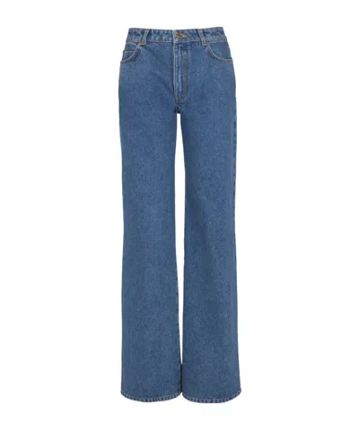 Balmain Straight-leg Denim Jeans In Blue