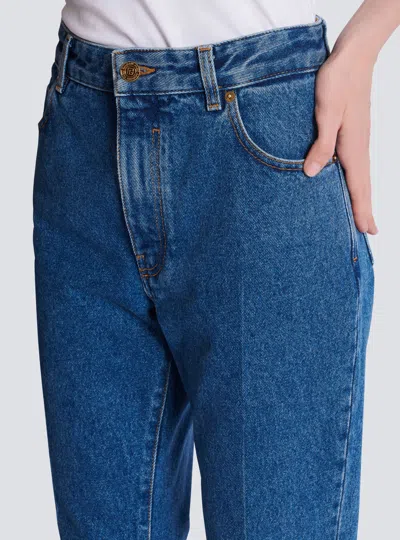 Balmain Straight-leg Denim Jeans In Blue