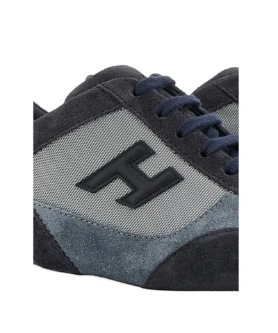 Hogan Interactive Logo-appliqué Sneakers In Black