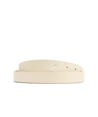 Victoria Beckham Frame Leather Belt Adjustable Smooth Finish In Neutral