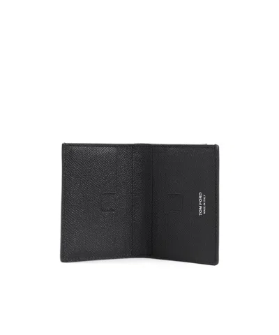 Tom Ford Foldable Card Holder In Black