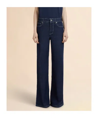 Marni Stretch Denim Wide-leg Jeans In Blue