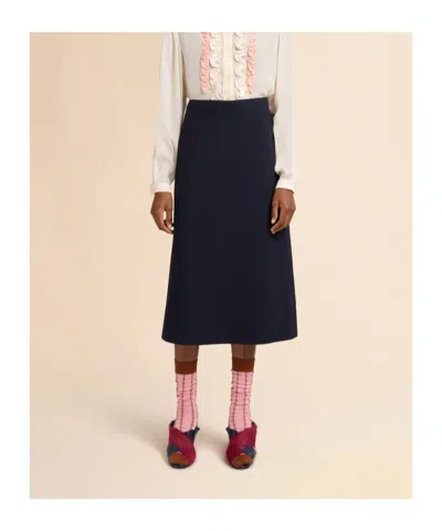 Marni Crêpe A-line Skirt In Black