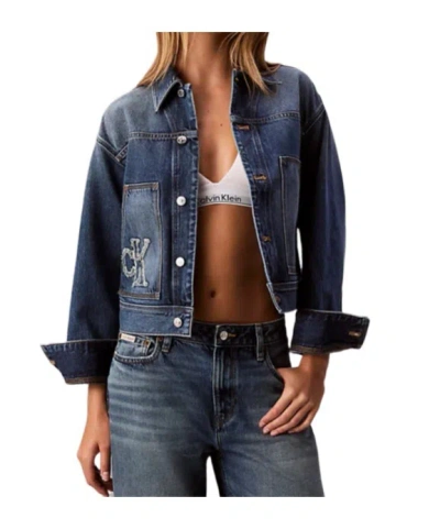 Calvin Klein Jeans Est.1978 Denim Workwear Jacket In Blue