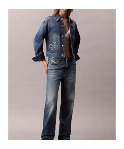 Calvin Klein Jeans Est.1978 Denim Workwear Jacket In Blue