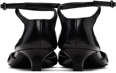 Totême Leather Kitten Heels In Black