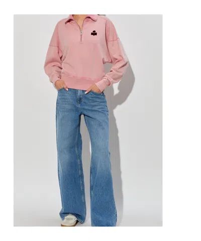 Isabel Marant Étoile Long Sleeve Sweatshirt In Pink